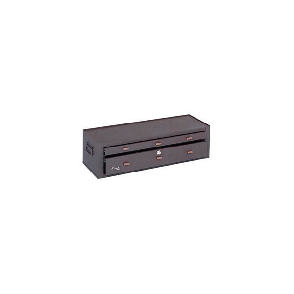 Kennedy MC28B Signature Series 28-1/8"W X 9-5/8"D X 7-7/8"H 2 Drawer Brown Machinists Chest MC28B - main